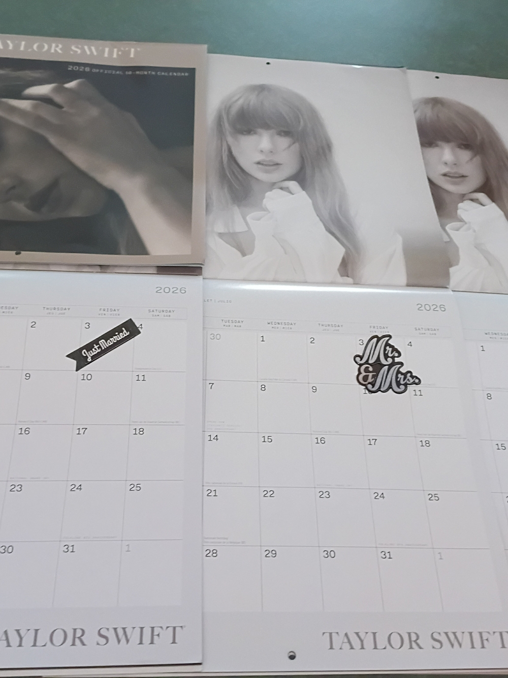 Taylor Swift 2026 Wall Calendar - Home Office 3 Calendar Lot